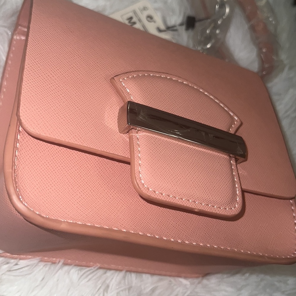 Zara Pink Mini Crossbody Bag w/Chain Strap - NWT - Picture 9 of 14